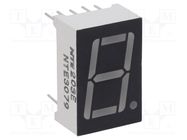 Display: LED; 7-segment; 14.24mm; 0.56"; No.char: 1; red; 7÷18mcd NTE Electronics