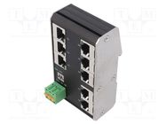 Switch Ethernet; unmanaged; Number of ports: 8; 9÷36VDC; RJ45 