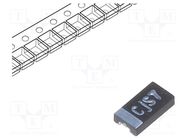 Capacitor: tantalum-polymer; low ESR; 47uF; 6.3VDC; 1206; SMD; ±20% KEMET