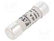 Fuse: fuse; gG; 40A; 500VAC; ceramic,cylindrical,industrial BUSSMANN