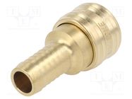 Quick connection coupling; 0÷35bar; brass; L: 58mm; 1000l/min PNEUMAT