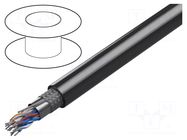 Wire; 7x2x24AWG; RS232,RS422; stranded; Cu; Insulation: PVC; chrome BELDEN