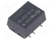 Converter: DC/DC; 0.25W; Uin: 4.5÷5.5V; Uout: 15VDC; Iout: 17mA; SMT RECOM