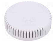 Enclosure: for alarms; Z: 20.3mm; ABS; white; vented; Series: 1551V 