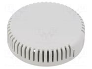 Enclosure: for alarms; Z: 20.3mm; ABS; grey; 1551V; vented; Ø: 80mm HAMMOND