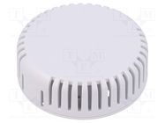 Enclosure: for alarms; Z: 20.3mm; ABS; white; vented; Series: 1551V 