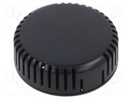 Enclosure: for alarms; Z: 20.3mm; ABS; black; vented; Series: 1551V HAMMOND