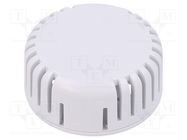 Enclosure: for alarms; Z: 20.3mm; ABS; white; vented; Series: 1551V HAMMOND