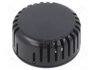 Enclosure: for alarms; Z: 20.3mm; ABS; black; vented; Series: 1551V 