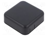 Enclosure: multipurpose; X: 60mm; Y: 60mm; Z: 20mm; ABS; black HAMMOND