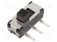 Switch: slide; Pos: 2; SPDT; 0.3A/6VDC; ON-ON; THT; -20÷70°C; 20mΩ E-SWITCH