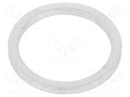 Gasket; aluminium; Thk: 1.5mm; Øint: 14mm; Øout: 18mm; DIN 7603 ELESA+GANTER