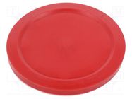 Top cartridge cap; red; push-in; for dispensing cartridges FISNAR