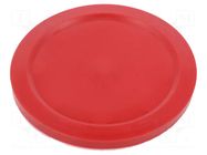 Top cartridge cap; red; push-in; for dispensing cartridges FISNAR