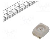 LED; SMD; 3528; green; 10÷25mcd; 3.5x2.8x1.9mm; 120°; 20mA; λd: 568nm NTE Electronics