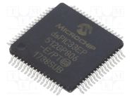 IC: dsPIC microcontroller; 512kB; 52kBSRAM; TQFP64; DSPIC; 0.5mm MICROCHIP TECHNOLOGY