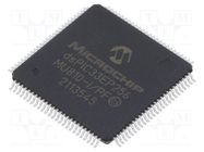 IC: dsPIC microcontroller; 256kB; 28kBSRAM; TQFP100-EP; DSPIC MICROCHIP TECHNOLOGY