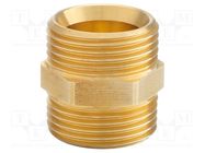 MKV connection fitting; Ext.thread: G 3/4"; 28mm; Mat: brass HUMMEL