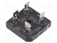 Bridge rectifier: single-phase; Urmax: 200V; If: 10/15/25A; square DIOTEC SEMICONDUCTOR