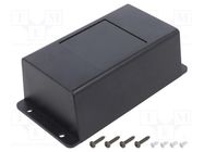 Enclosure: multipurpose; X: 69mm; Y: 133mm; Z: 45mm; ABS; black SUPERTRONIC