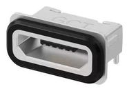 MICRO USB CONN, 2.0 TYPE B, R/A RCPT, 5P