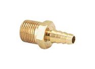 ADAPTOR, BRASS, 1/8" NPT TO 3/16" RUBBER