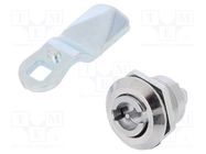 Lock; cast zinc; 24mm; Kind of insert bolt: double-bit insert ELESA+GANTER