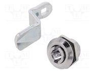 Lock; cast zinc; 40mm; Kind of insert bolt: double-bit insert 