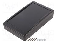 Enclosure: desktop; X: 90mm; Y: 144mm; Z: 30mm; ABS; black SUPERTRONIC