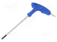 Wrench; hex key; HEX 3mm; Overall len: 145mm; tool steel 