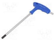 Wrench; hex key; HEX 6mm; Overall len: 215mm; tool steel 