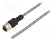 Connection lead; M12; PIN: 4; straight; 2m; plug; 250VAC; 4A; LC; IP67 SENSATA / CYNERGY3