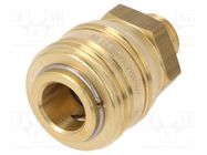 Quick connection coupling; 0÷35bar; brass; 40mm; 1000l/min PNEUMAT