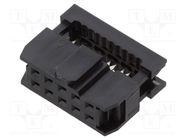 Connector: IDC; plug; female; PIN: 10; without strain relief; IDC ADAM TECH