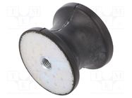 Vibration damper; M12; Ø: 70mm; rubber; L: 53mm; H: 12mm; 2894N ELESA+GANTER