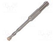 Drill bit; for concrete; Ø: 6mm; L: 110mm; steel; SDS-Plus® MEGA