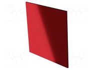 Front panel; for enclosures; Panel colour: semi-transparent red ITALTRONIC