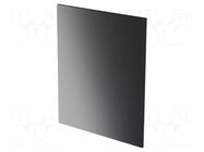 Front panel; for enclosures; Panel colour: black; UL94V-0 ITALTRONIC
