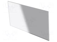 Front panel; for enclosures; Panel colour: transparent ITALTRONIC