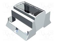 Enclosure: for DIN rail mounting; Y: 110mm; X: 87.8mm; Z: 62mm; grey ITALTRONIC