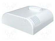 Enclosure: wall mounting; X: 80mm; Y: 80mm; Z: 25mm; ABS; white ITALTRONIC