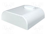 Enclosure: wall mounting; X: 80mm; Y: 80mm; Z: 25mm; ABS; white 