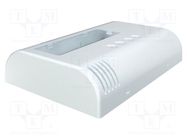 Enclosure: wall mounting; X: 80mm; Y: 120mm; Z: 25mm; ABS; white ITALTRONIC