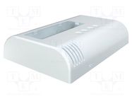 Enclosure: wall mounting; X: 80mm; Y: 120mm; Z: 25mm; ABS; white ITALTRONIC