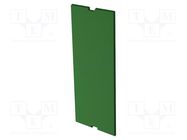 Internal panel; 37.5 Railbox Compact Vertical; green ITALTRONIC