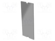 Internal panel; 37.5 Railbox Compact Vertical; transparent ITALTRONIC