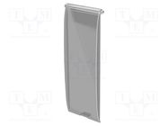 Front panel; 37.5 Railbox Compact Vertical; transparent ITALTRONIC