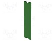 Internal panel; 22.5 Railbox Compact Vertical; green 