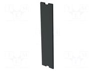 Internal panel; 22.5 Railbox Compact Vertical; dark grey ITALTRONIC