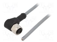 Connection lead; M12; PIN: 4; angled; 5m; plug; 250VAC; 4A; LC; IP67 SENSATA / CYNERGY3